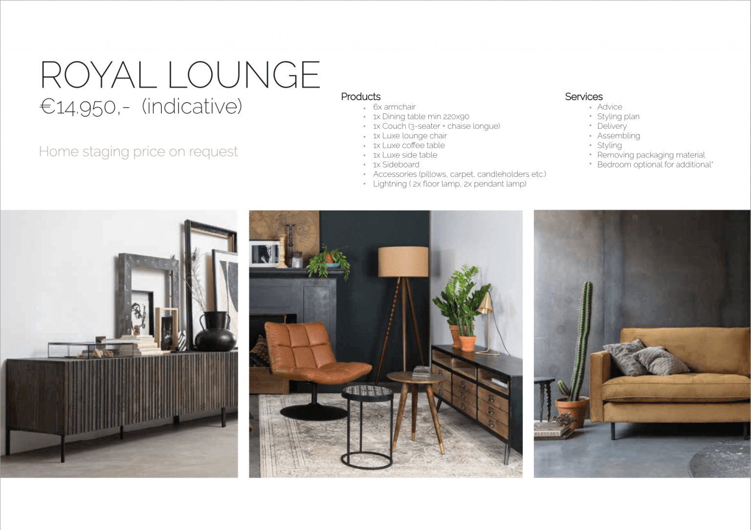 meubelpakket valencia royal lounge eixample - interieur & styling valencia